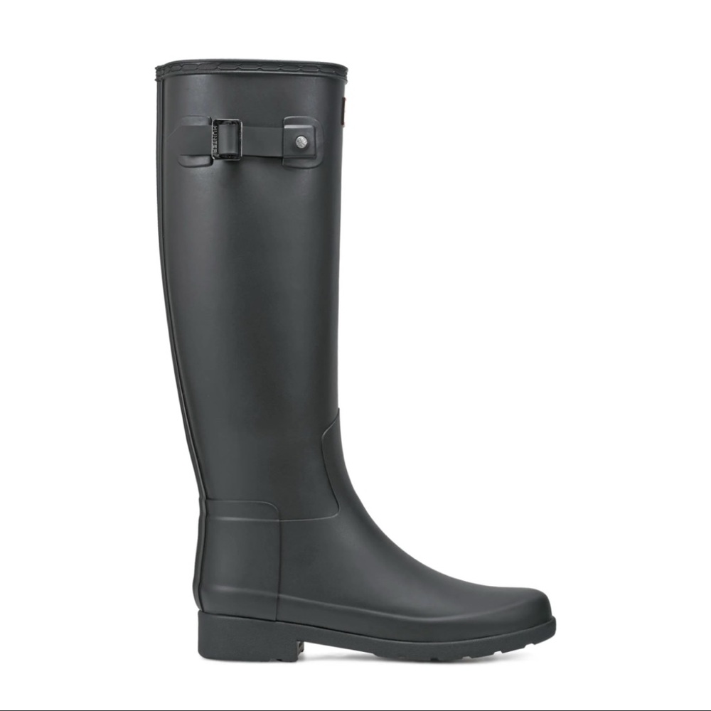 NWOT HUNTER Women's Refined Tall Matte Boots, Black 10